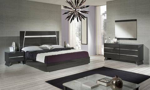 Eastern King Nova Domus Emporio Italian Modern Grey Bedroom Set