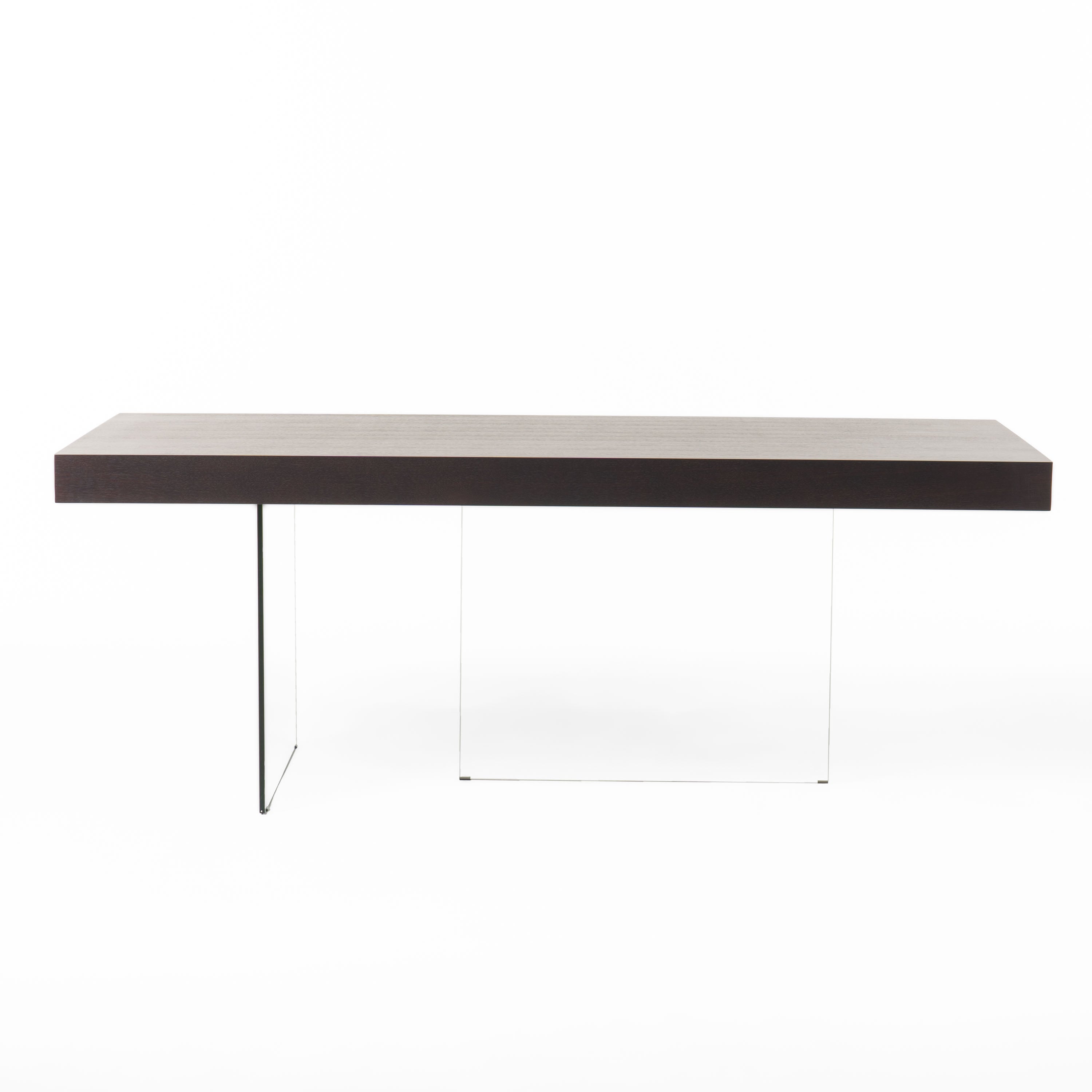 Modrest Encino Modern Timber Chocolate & Glass Dining Table Model VGCNCP1712D-200100-V36DX-P2