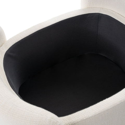 Modrest Erin Modern Cream Fabric Storage Ottoman Model VGRH-RHT-721-CRM