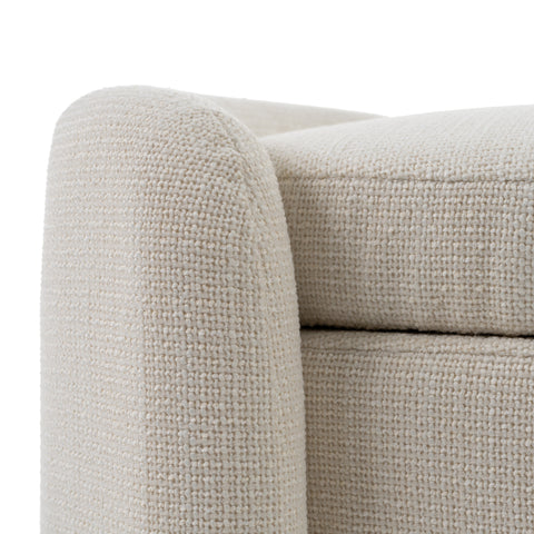 Modrest Erin Modern Cream Fabric Storage Ottoman Model VGRH-RHT-721-CRM