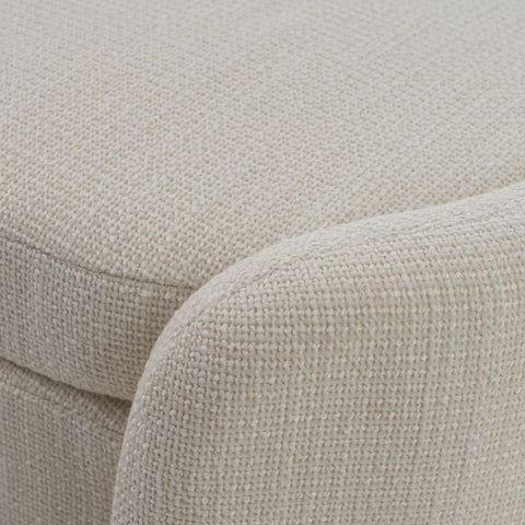 Modrest Erin Modern Cream Fabric Storage Ottoman Model VGRH-RHT-721-CRM