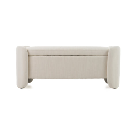 Modrest Erin Modern Cream Fabric Storage Ottoman Bench Model VGRH-RHT-722-CRM