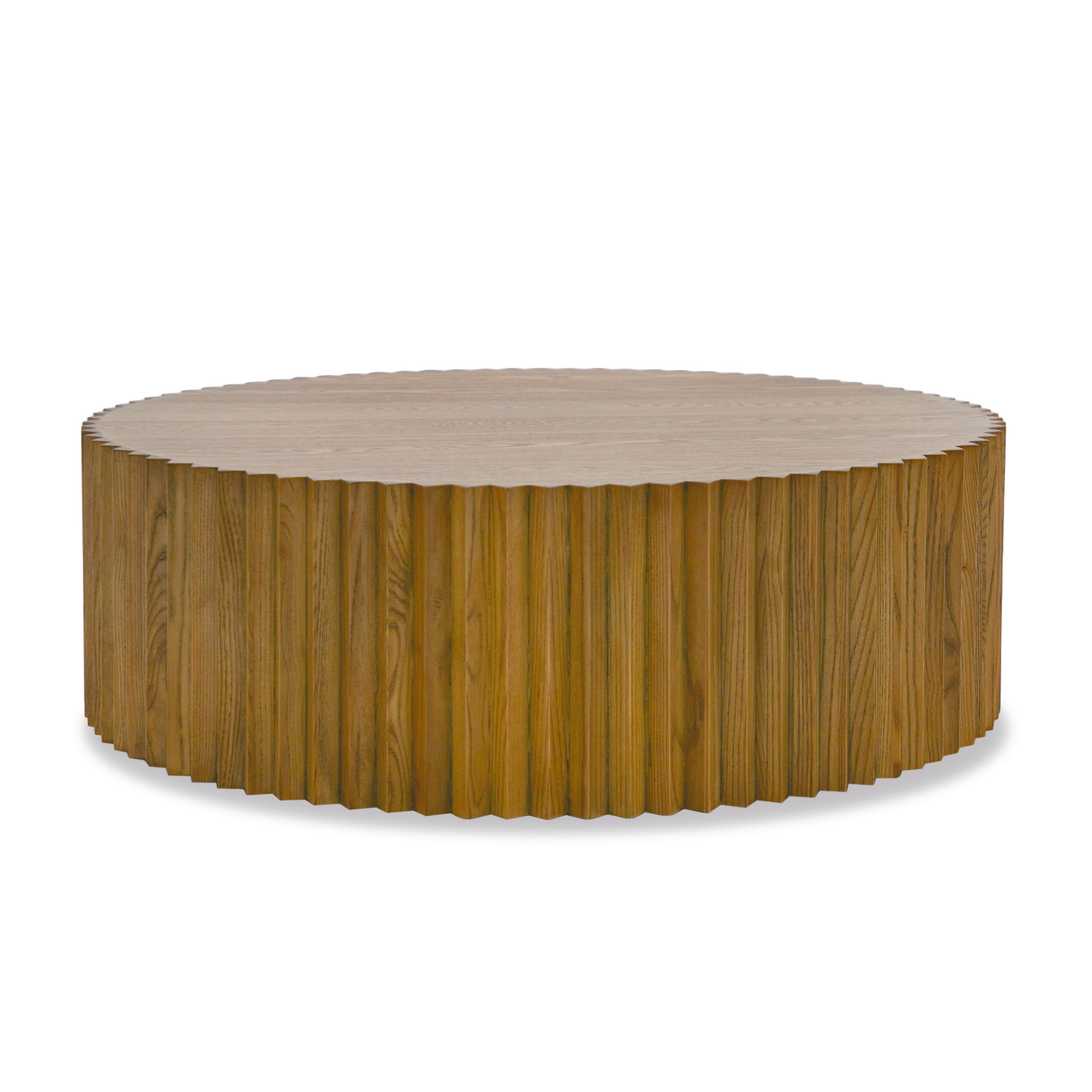 Modrest Espana Modern Walnut Round Coffee Table Model VGGMCT-1611V-CT