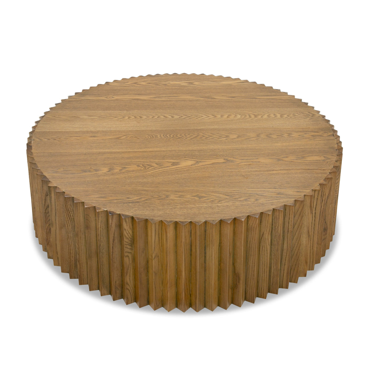 Modrest Espana Modern Walnut Round Coffee Table Model VGGMCT-1611V-CT