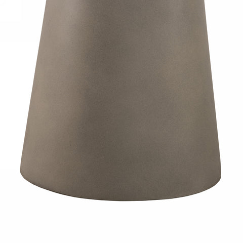 Nova Domus Essex Contemporary Concrete, Metal And Glass End Table Model VGLBVIG-LT56