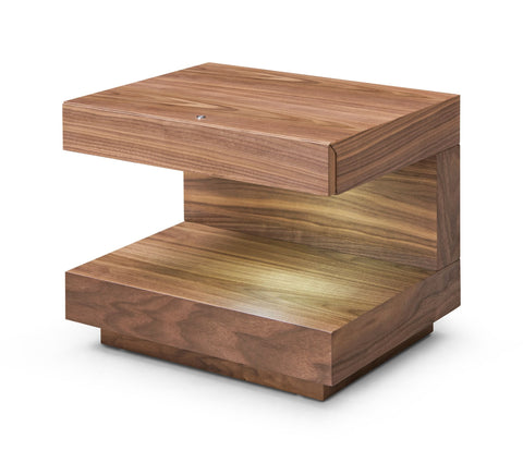 Modrest Esso Contemporary Walnut Nightstand Model VGWCC121B-WAL-ET