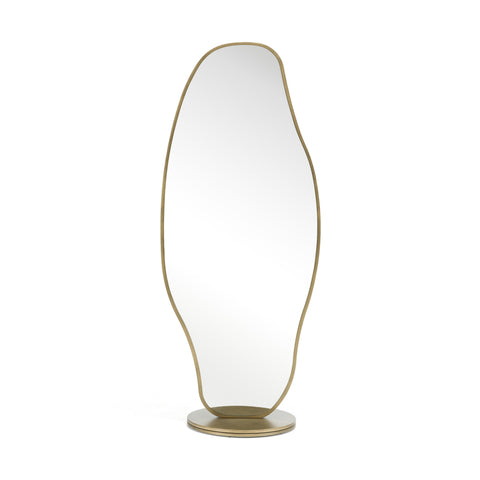 Modrest Esteem Modern Antique Brass Freestanding Mirror Model VGFA-SA549