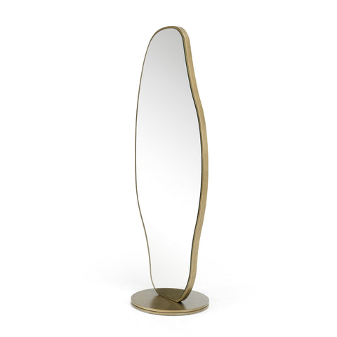 Modrest Esteem Modern Antique Brass Freestanding Mirror Model VGFA-SA549