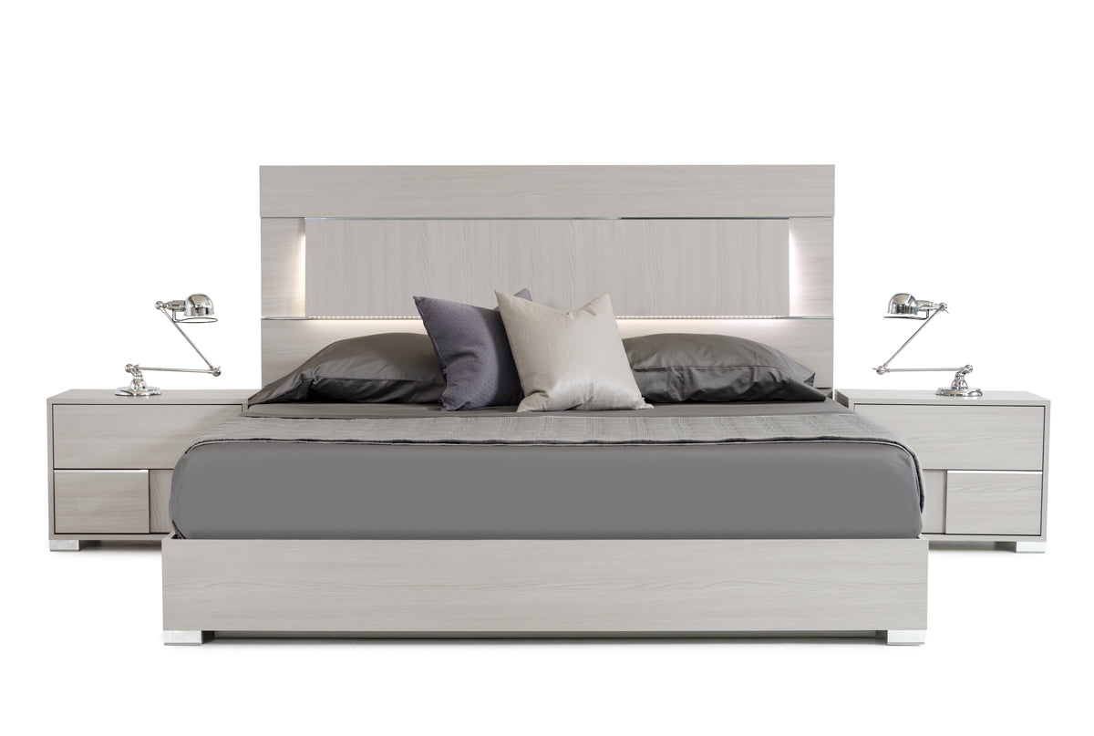 Queen Modrest Ethan Italian Modern Grey Bed Model VGACETHAN-BED-Q
