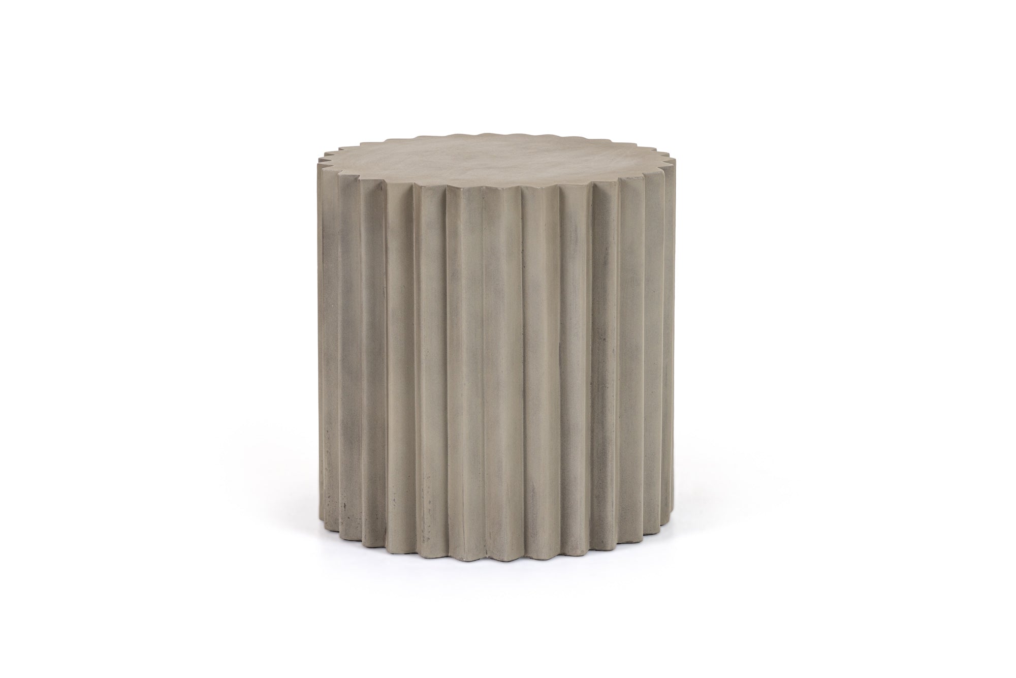 Modrest Evadale Modern Grey Concrete End Table Model VGGR-685156-GRY