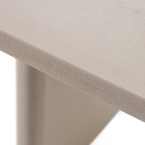 Modrest Evermore Modern Grey Faux Cement Oval Dining Table Model VGGM-1752-GRY