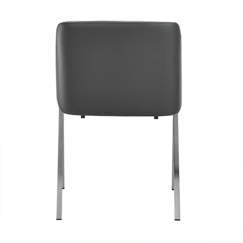 Darcy Modern Grey Leatherette Dining Chair (Set of 2) By VIG Furniture