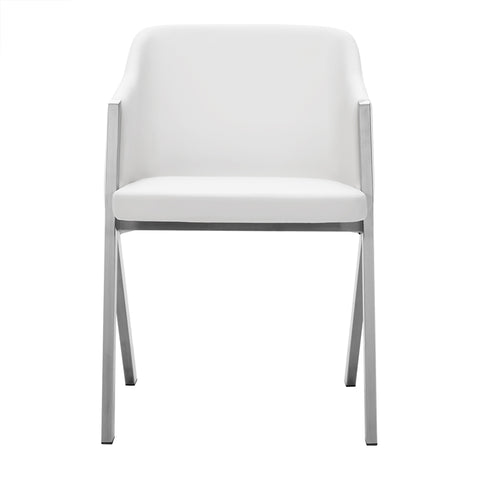 Modrest Darcy Modern White Leatherette Dining Chair (Set of 2) By VIG Furniture