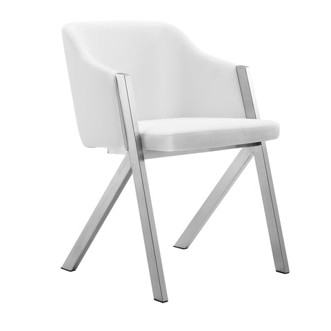 Modrest Darcy Modern White Leatherette Dining Chair (Set of 2) By VIG Furniture