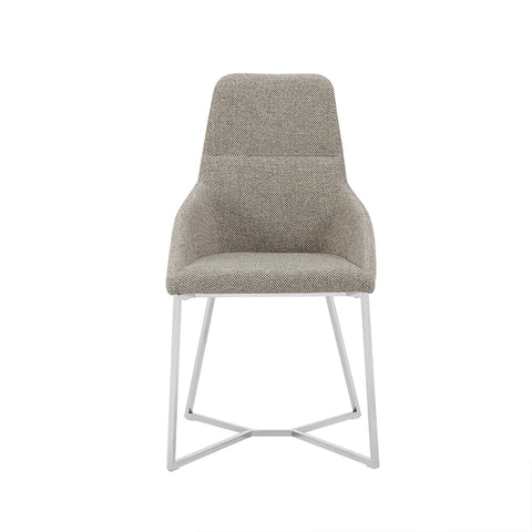 Stark Modern Light Grey Fabric Dining Chair (Set of 2) By VIG Furniture