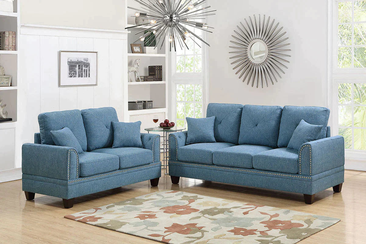 2 Piece Sofa Set Model F6508 By Poundex Furniture