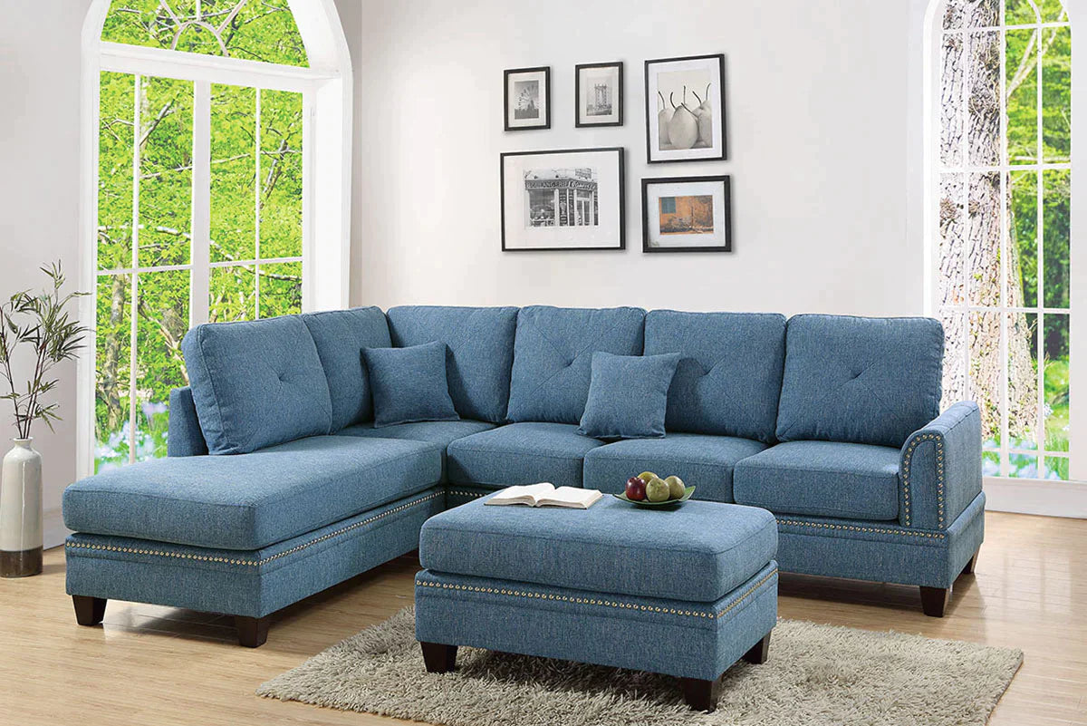 2 Piece Sectional Sofa Model F6512 By Poundex Furniture