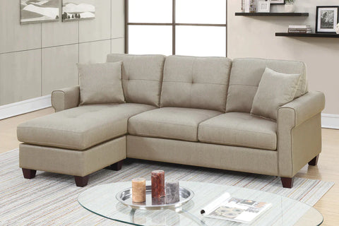 2 Piece Sectional Sofa Model F6572 By Poundex Furniture