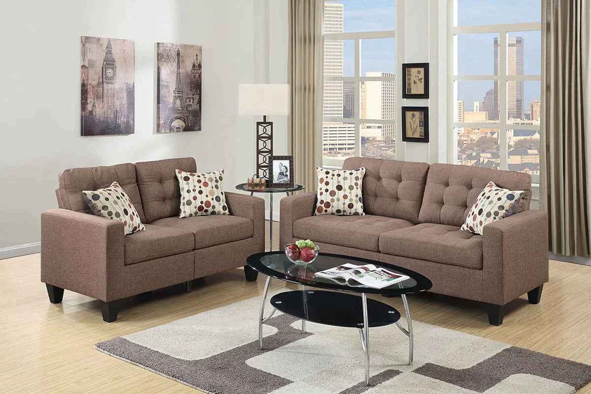 2 Piece Sofa Set Model F6904 By Poundex Furniture