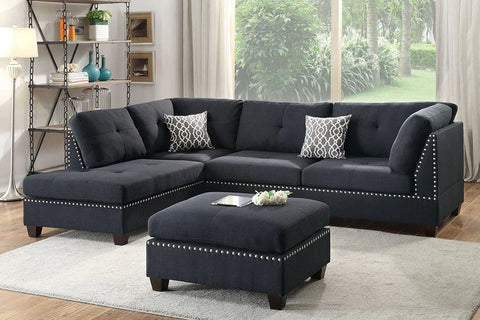 3 Piece Sectional Sofa Model F6974 By Poundex Furniture