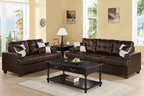2 Piece Sofa Set Model F7577 By Poundex Furniture