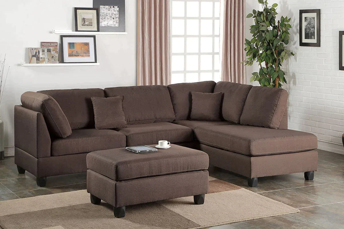 3 Piece Sectional Set Model F7608 By Poundex Furniture