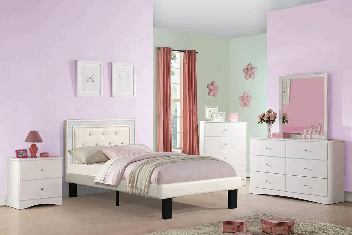 Twin Size Bed Model F9374T By Poundex Furniture