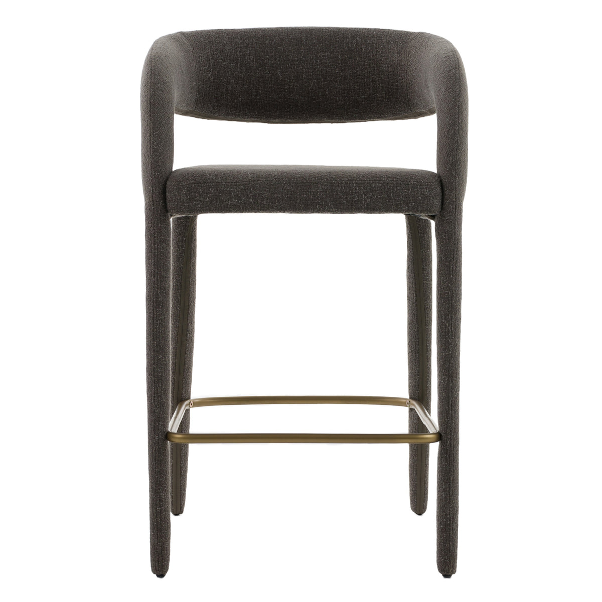 Modrest Faerron Modern Grey Fabric Counter Chair Model VGEU-MC-7182BC-DGRY