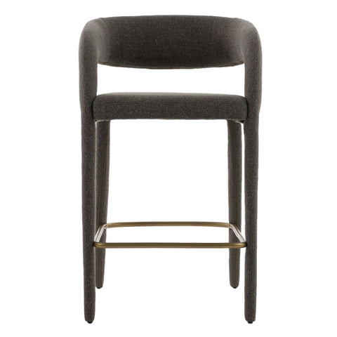Modrest Faerron Modern Grey Fabric Counter Chair Model VGEU-MC-7182BC-DGRY