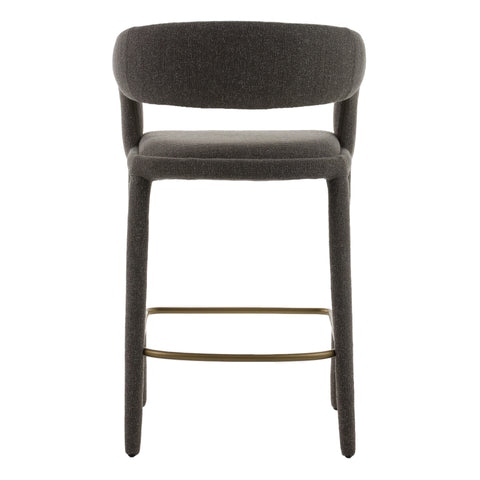 Modrest Faerron Modern Grey Fabric Counter Chair Model VGEU-MC-7182BC-DGRY