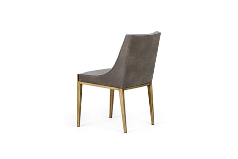 Modrest Fairview Modern Grey & Brass Dining Chair By VIG Furniture