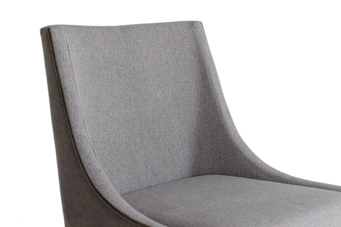 Modrest Fairview Modern Grey & Brass Dining Chair By VIG Furniture