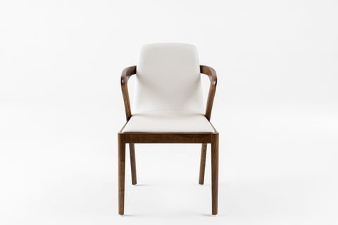 Modrest Falcon Modern Walnut and Cream Dining Chair By VIG Furniture