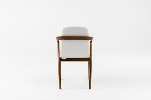 Modrest Falcon Modern Walnut and Cream Dining Chair By VIG Furniture