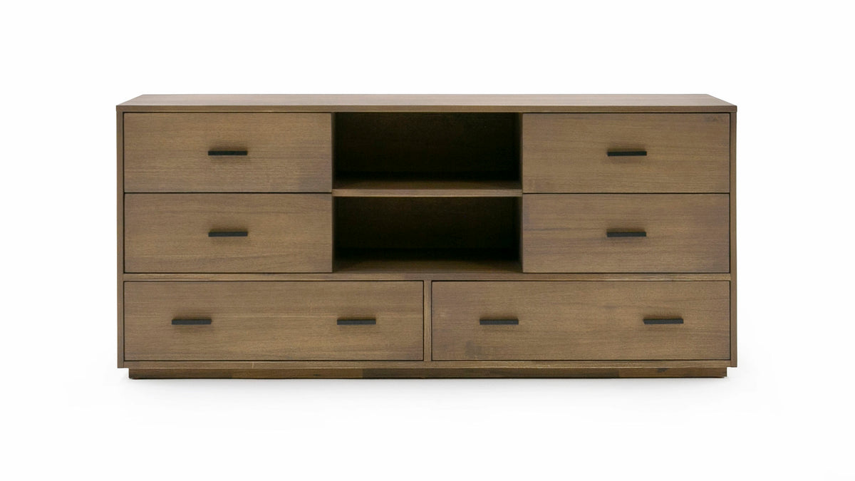 Nova Domus Fantasia Contemporary Walnut Dresser Model VGWDHL-W03-DRS-LTWLT