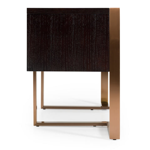Modrest Modern Fauna Wenge And Brass Desk Model VGBB-BN-2DK-DWB-DESK