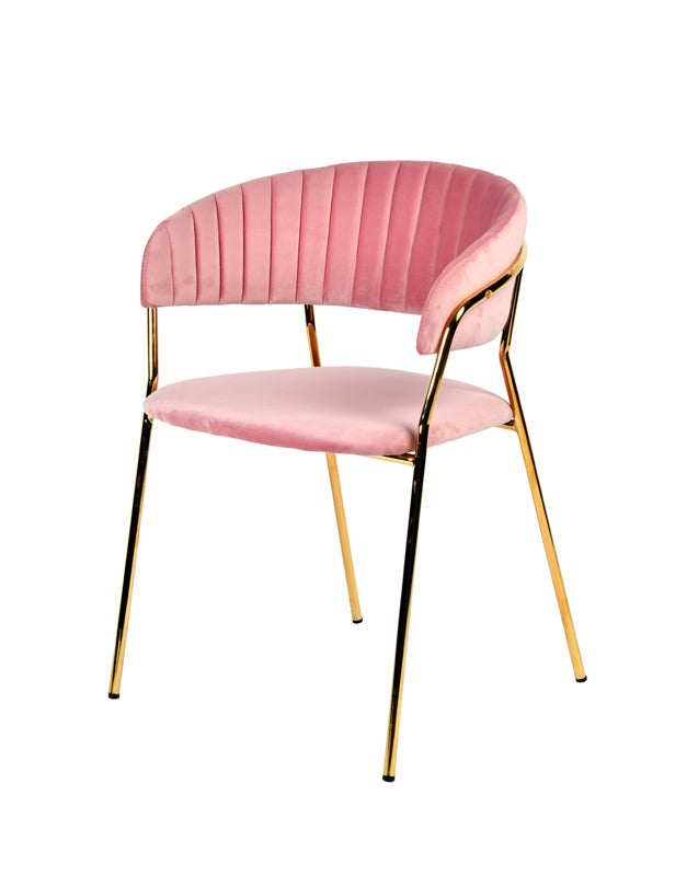 Modrest Brandy Modern Pink Fabric Dining Chair Model VGFH-FDC7029-PNK