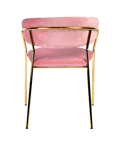 Modrest Brandy Modern Pink Fabric Dining Chair Model VGFH-FDC7029-PNK