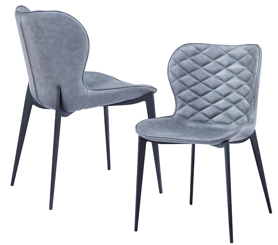 Modrest Felicia Modern Grey & Black Dining Chair (Set of 2) By VIG Furniture