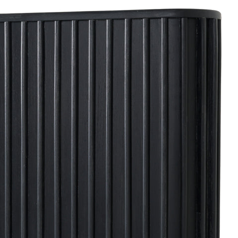 Modrest Fields Modern Black Acacia Bed Model VGWD-VGD2-BED-BLK