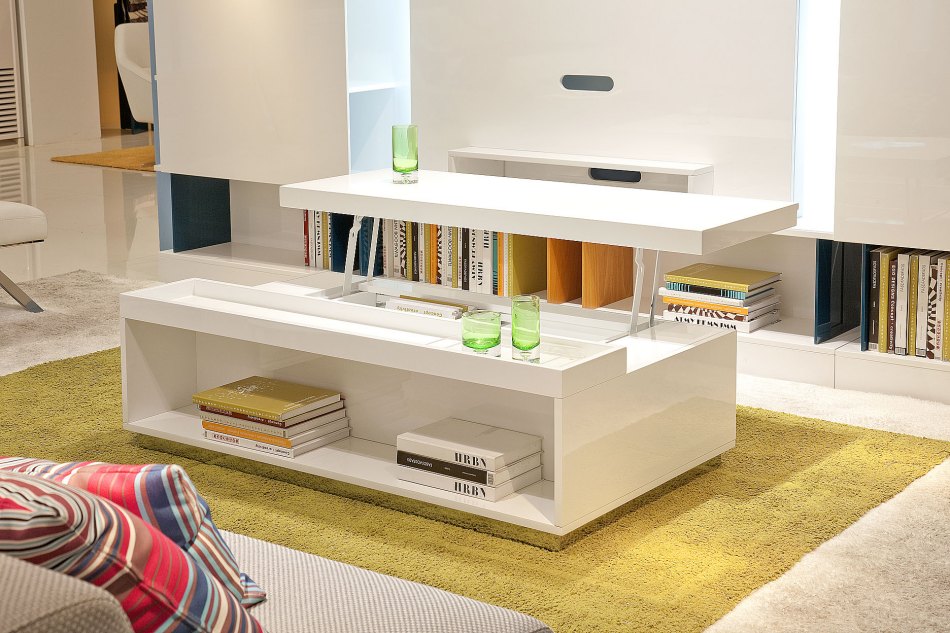 Nancy Modern White Coffee Table Model VGWCP210A