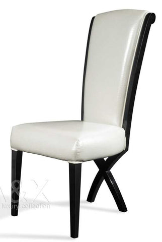 A&X Xena Transitional X Leg Dining Side Chair Model VGUNAC013