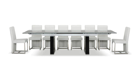 Modrest Lisbon Extendable Glass Dining Table By VIG Furniture