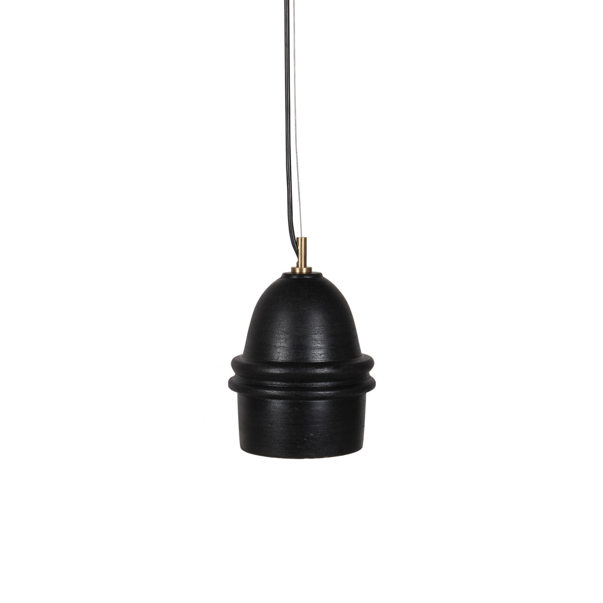 Rosemund Black and Antique Brass Pendant Light