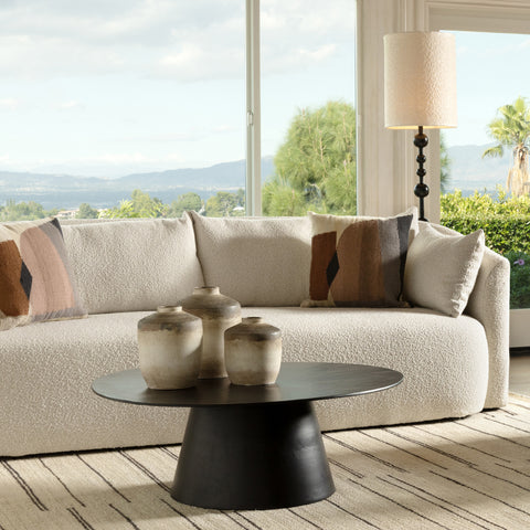 Karla Matte Black Finish Base with White Lamp Shade Floor Lamp