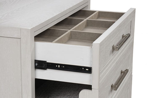 Ashburton Bedside Vanity Set W/ Stool Model Fm-Ac416Wh-V By Furniture Of America 