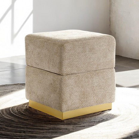 Krysten Storage Stool Model Fm-Ac8005Gy By Furniture Of America 
