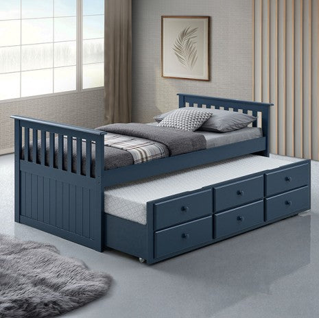Clemens Captain Bed Model Fm-Bk101Bl-Bed By Furniture Of America 