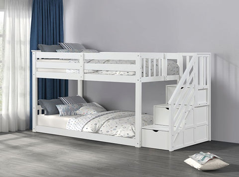 Jojo Bunk Bed Model Fm-Bk1100Wh-Bed By Furniture Of America 
