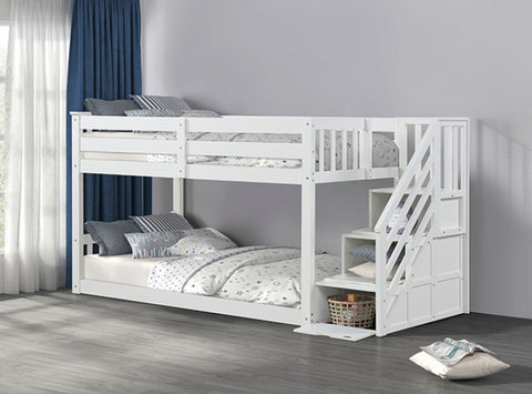 Jojo Bunk Bed Model Fm-Bk1100Wh-Bed By Furniture Of America 